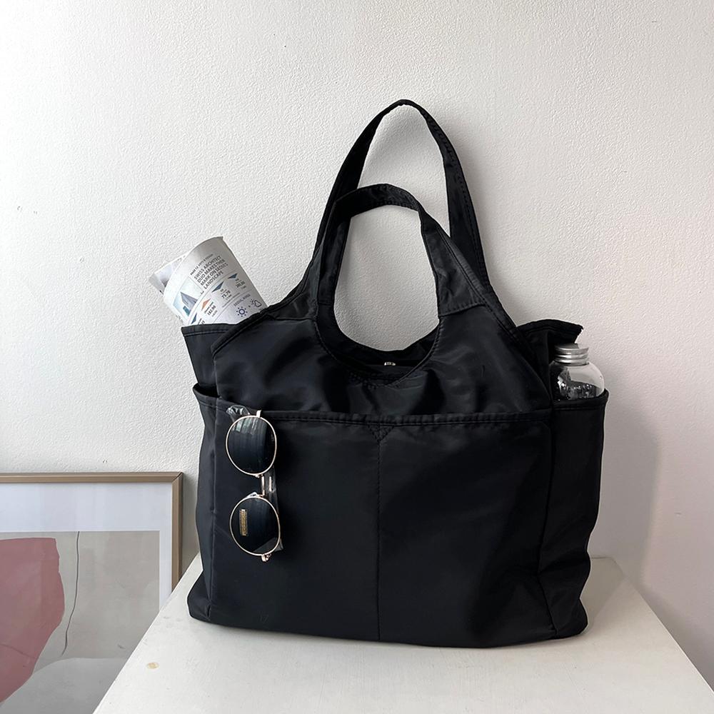 나일론 경량 에코 숄더 빅 쇼퍼 텀블러 백 운동 보부상 기저귀 가방