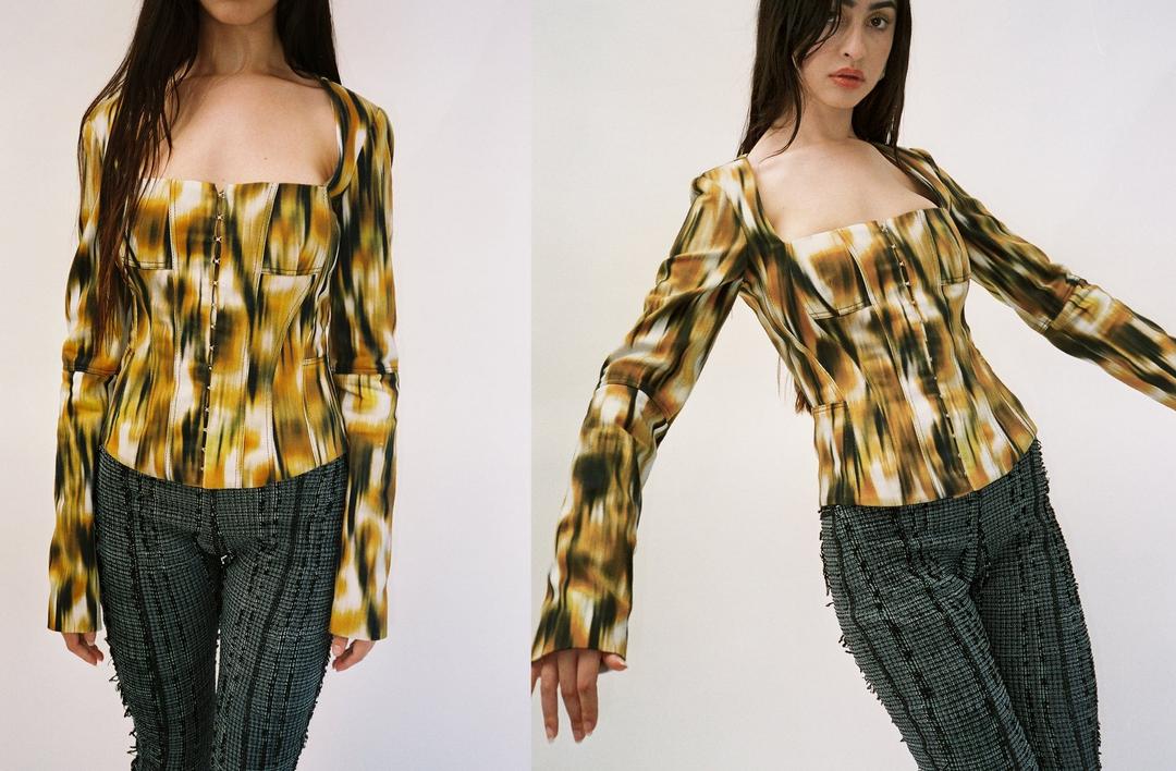 Savanna Denim Corset Jacket - S