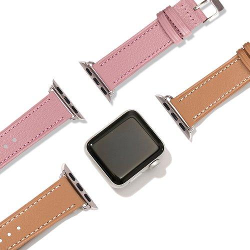 [38/40/41 SIZE] 스프링 유럽산 가죽 애플워치용 스트랩 (8종 택1)