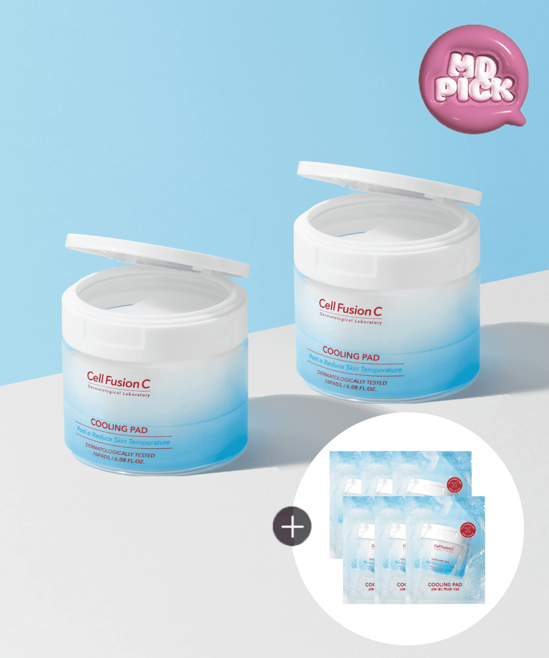 셀퓨전씨 [✨200매특가] 셀퓨전씨 쿨링 패드 70매 + 70매 + 추가 증정 60매