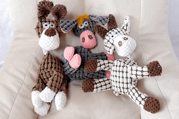 반려동물 삑삑이 인형 강아지 장난감 3종 E세트