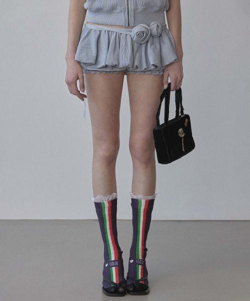 Washed Rose Bloomer Skort Dusty Sky