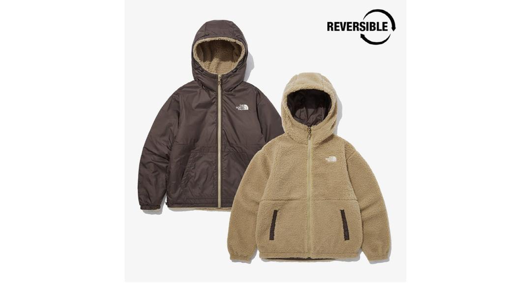 노스페이스 공용 플레이그린 리버서블 플리스 뽀글이 양면 후디 집업 NJ4FP57B - 버킷스토어