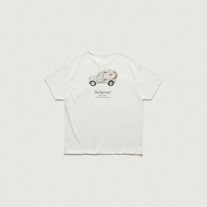 Flower Car T-Shirt_White