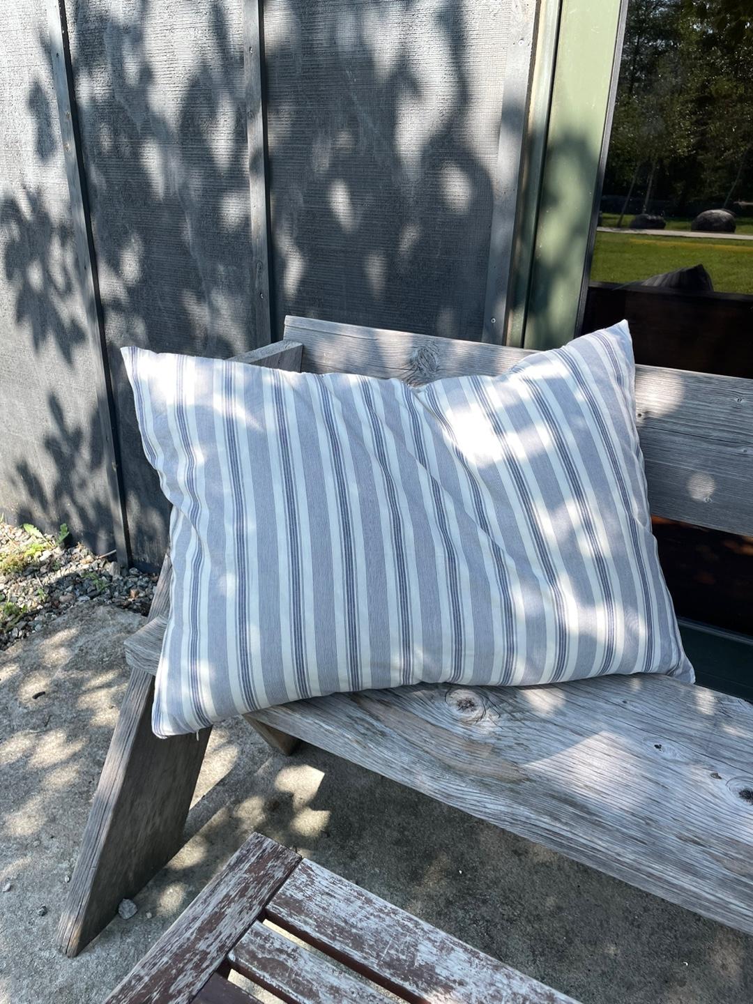 Cozy stripe pillow cover