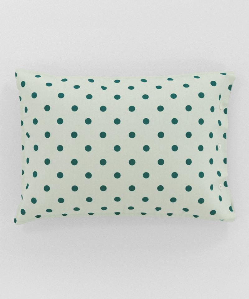 민트 도트 베개커버
