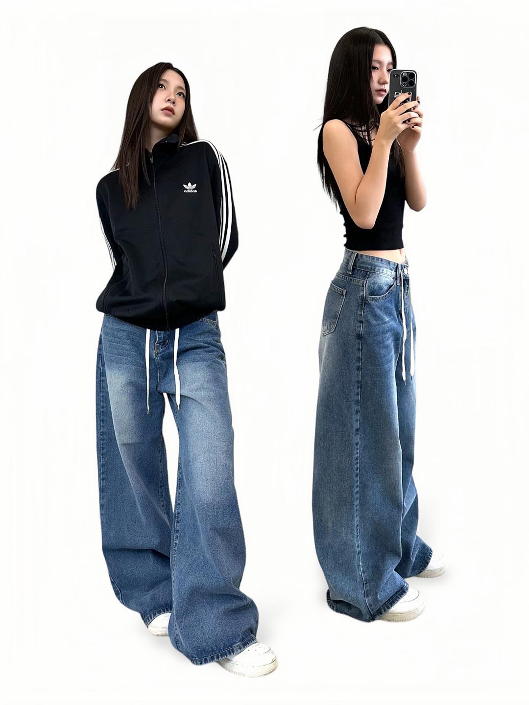 low rise maxi wide jeans