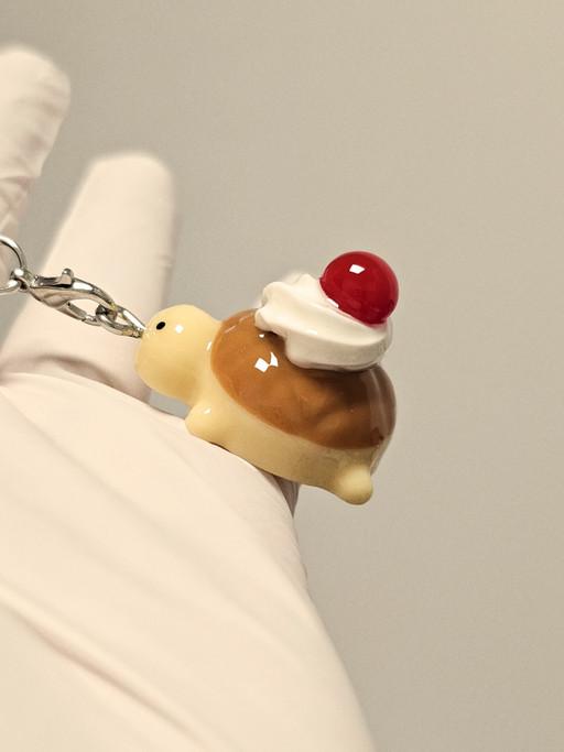 핫케이크가 되고 싶었던 거북이 열쇠고리 키홀더