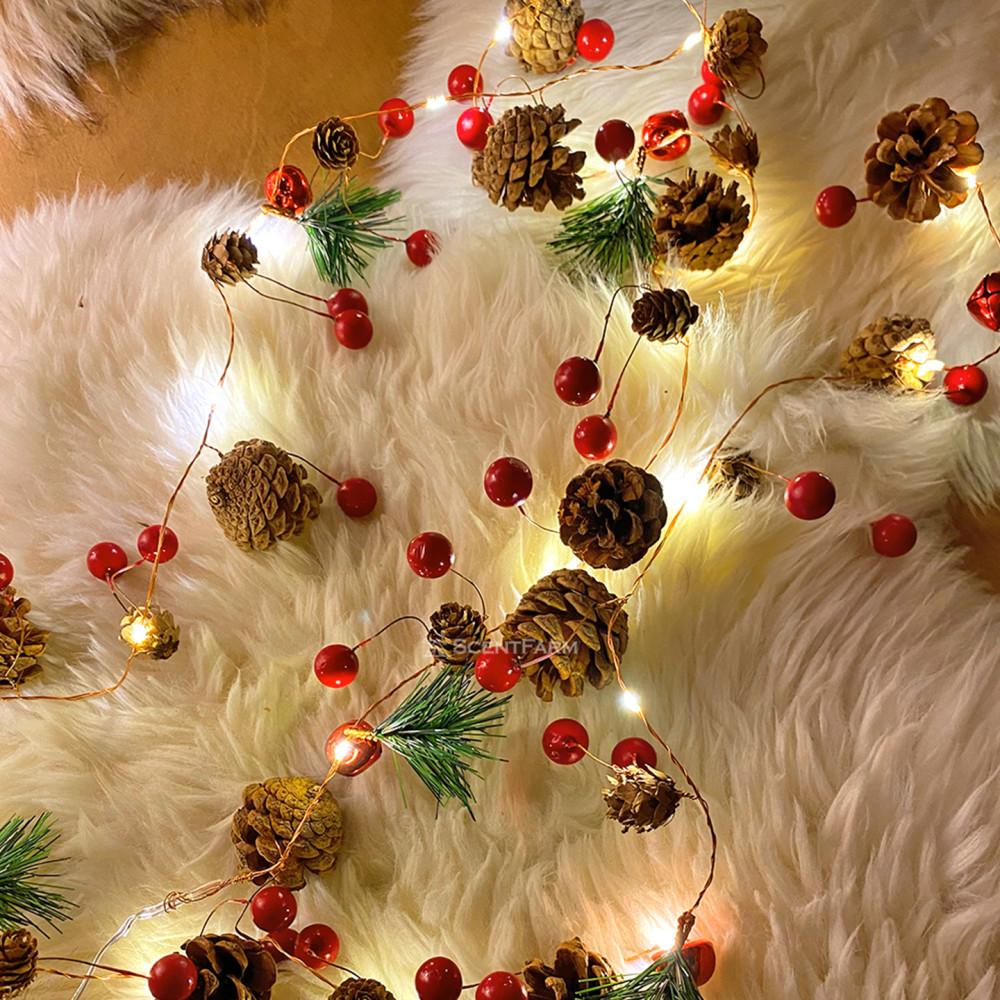 크리스마스 트리 오너먼트 전구 포토존 벽트리 장식 가랜드