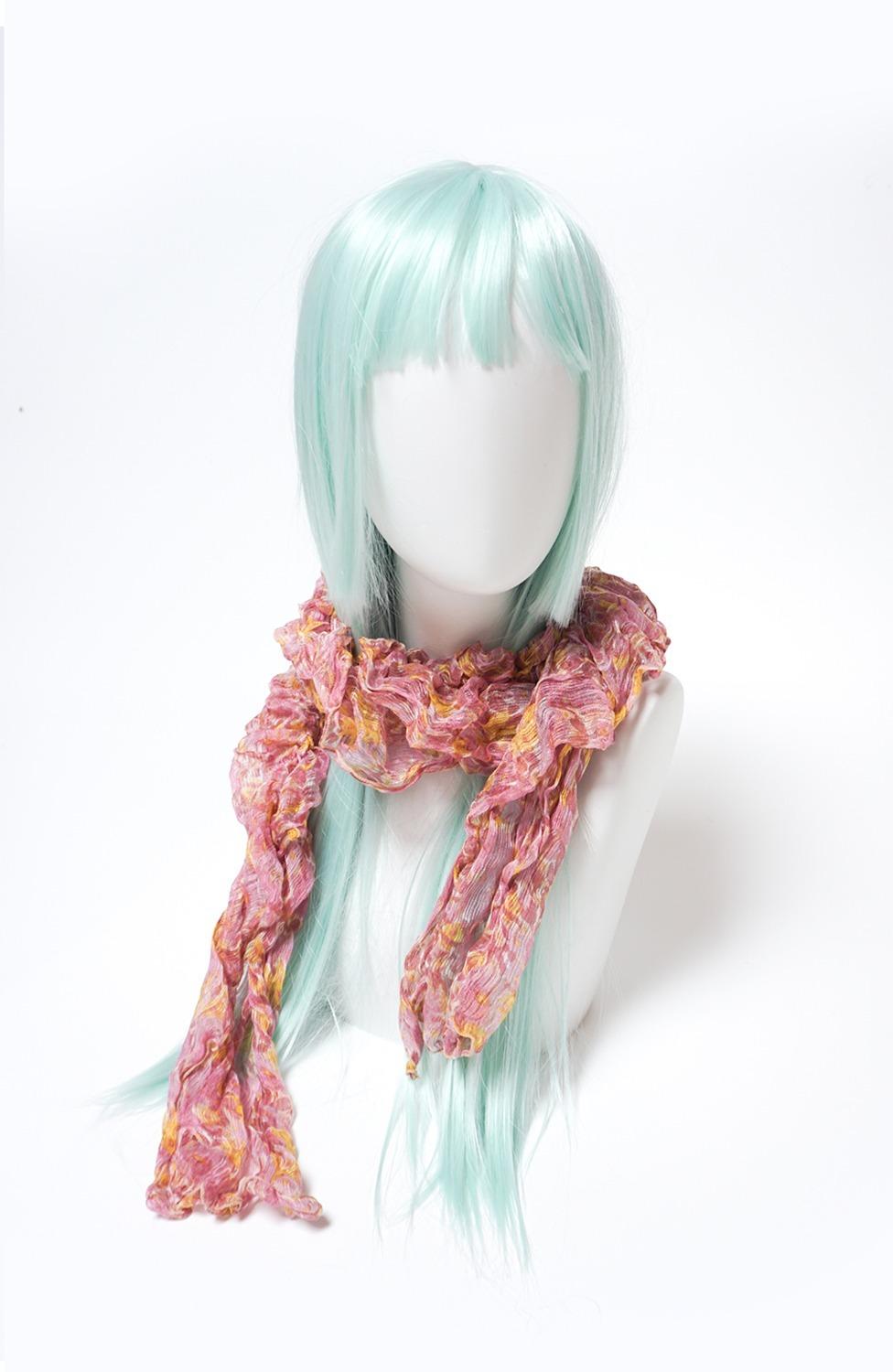 Faded Bloom Shirring Muffler