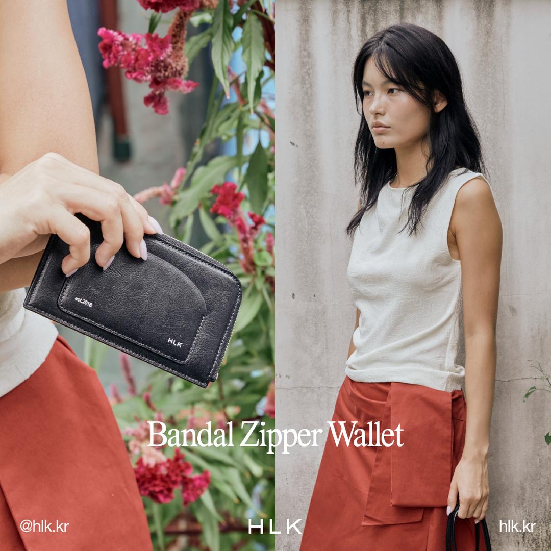 / PRE-ODER 10% / 반달지퍼카드지갑 / Bandal Zipper Card Wallet [4Colors]