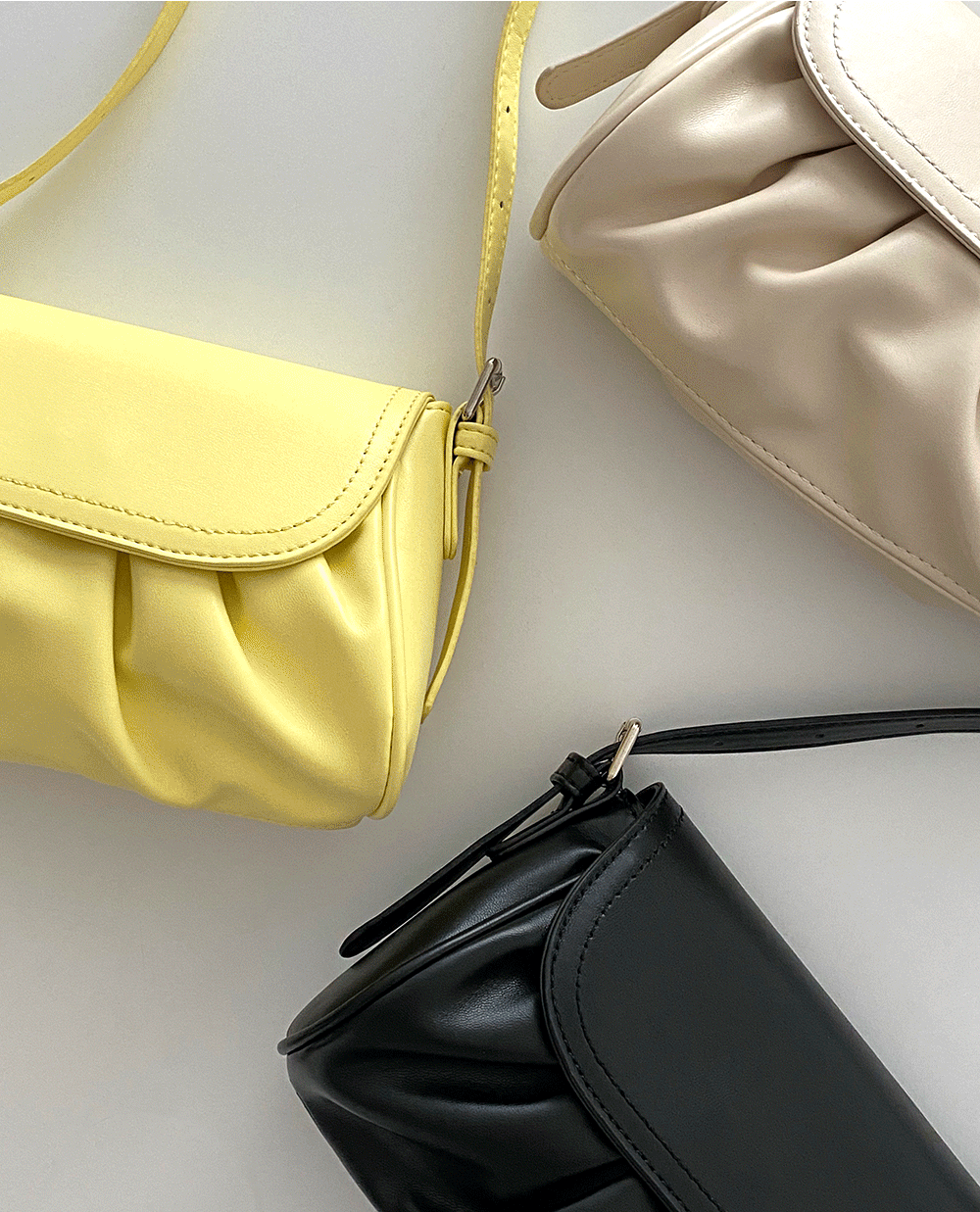 2-way wrinkle bag 3color