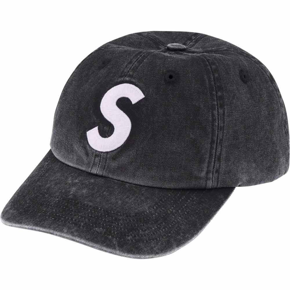 슈프림 피그먼트 프린트 S 로고 6패널 블랙 Supreme Pigment Print S Logo 6-Panel FW23