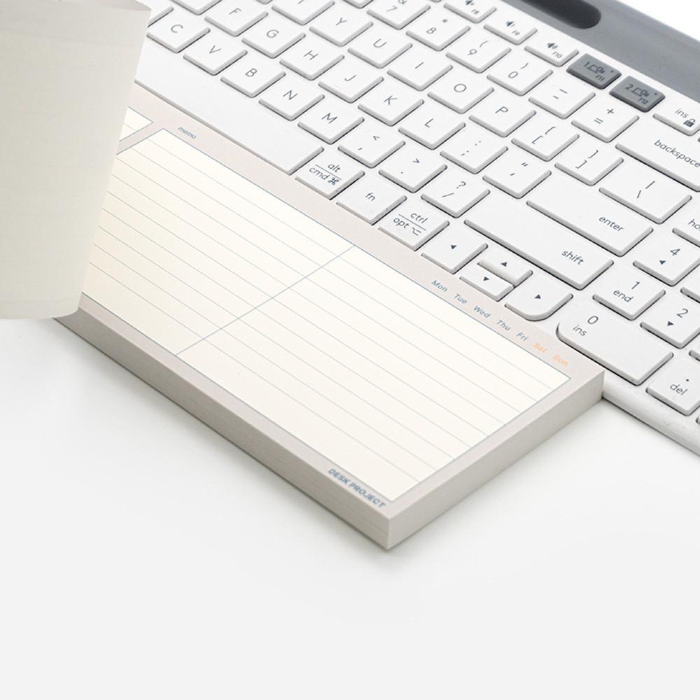 키보드 노트패드 떡메모지 사무용 사무실 필기 손목 노트 떡메 메모패드 100매