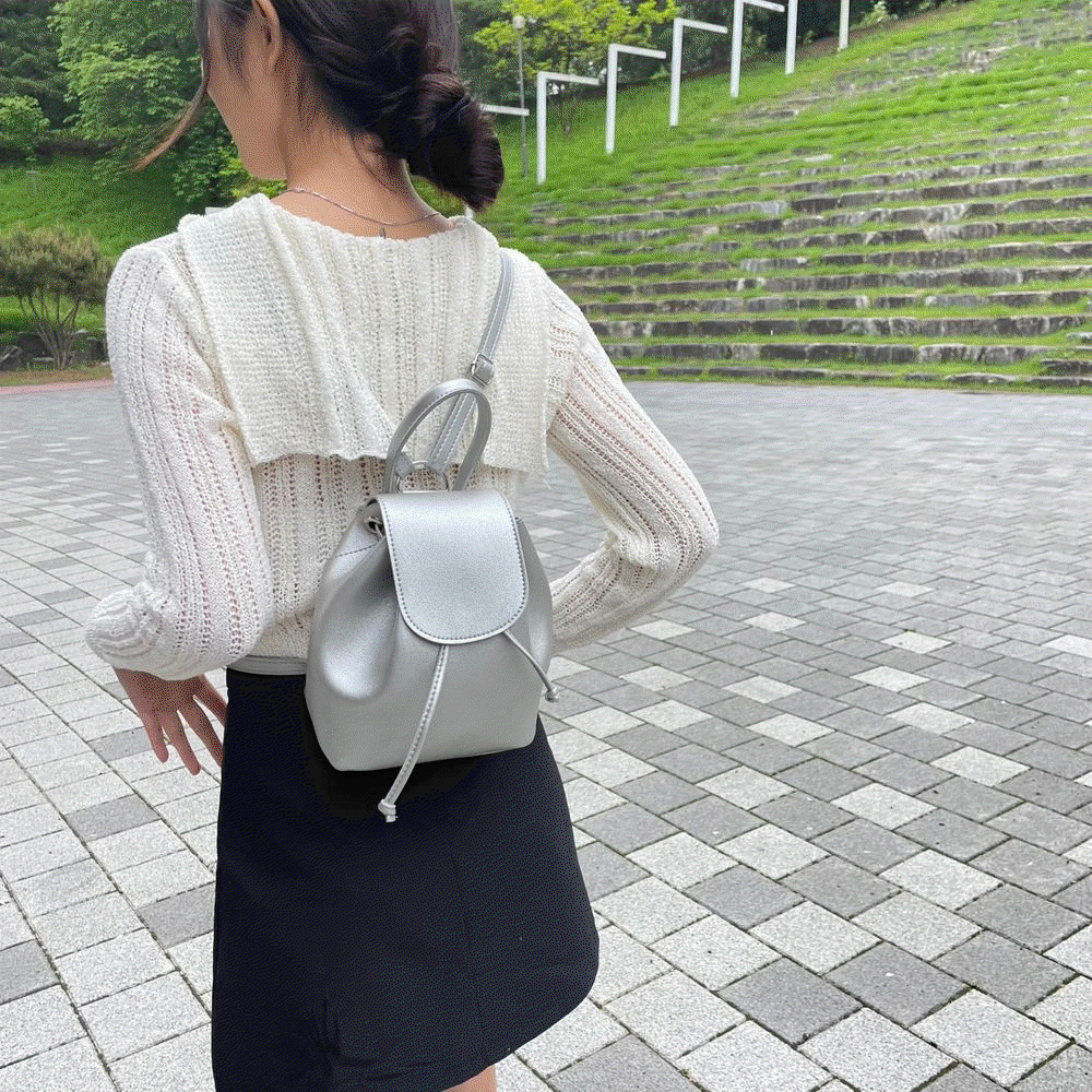 MISEKI SEOUL☆Logo backpack 미세키서울 로고 백팩 블랙