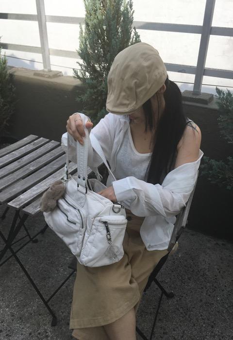 vintage bush bag [white]