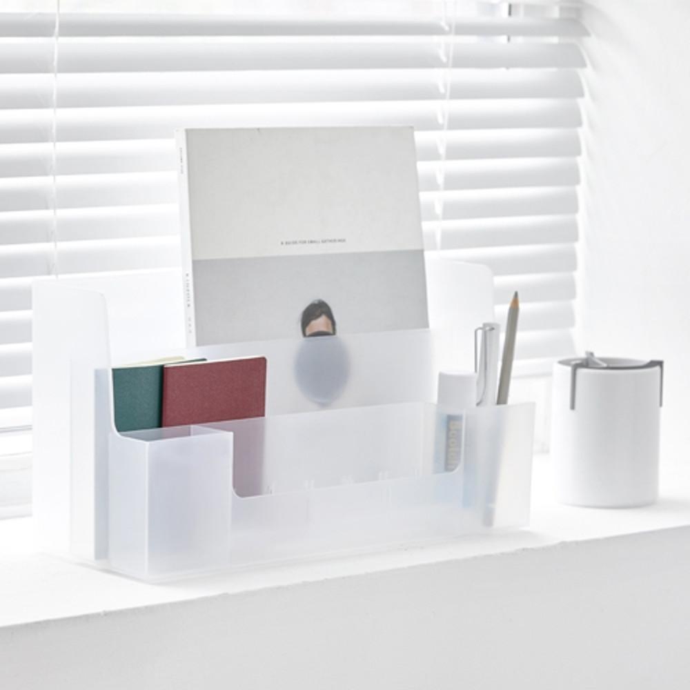 시스맥스 마이룸 데스크 오거나이저 다이어리 노트 필기구 거치대 정리함 보관함