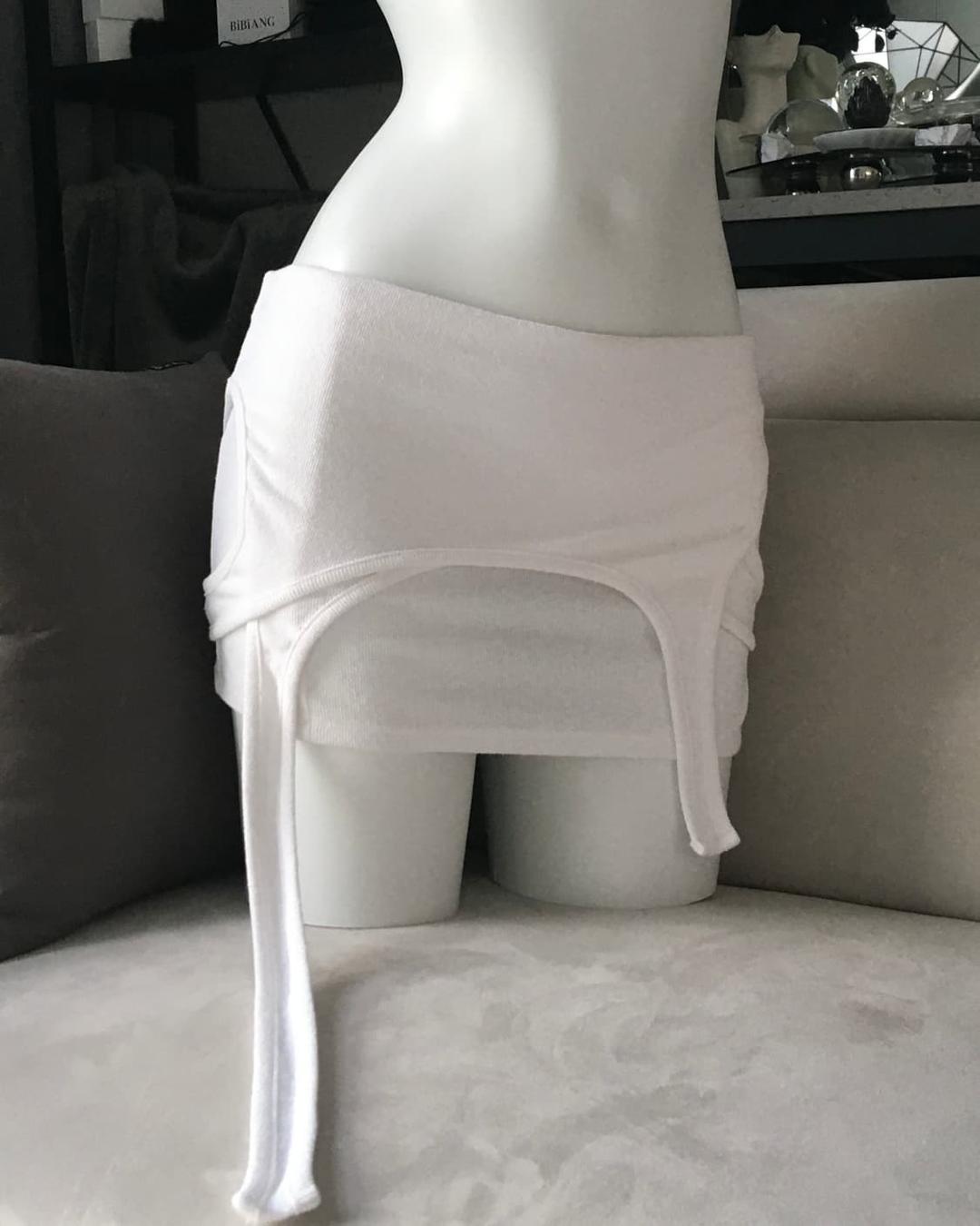 ༒ Layered skirt (White) | 후루츠패밀리