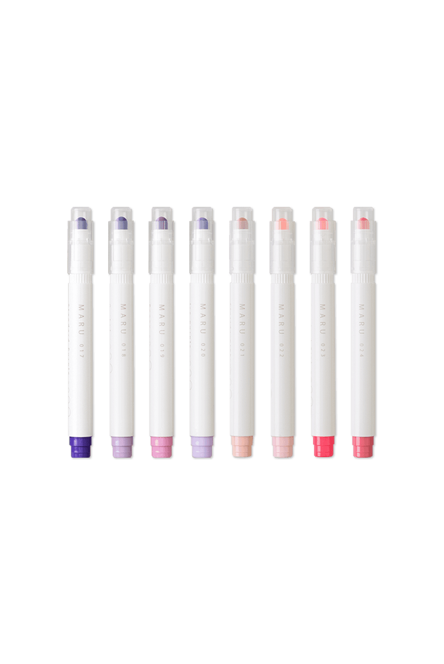 마루라이너 형광펜 Maru Highlighter Pen 017 to 024