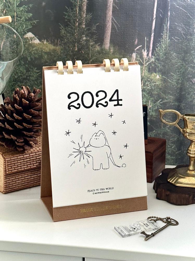 [mewmewbeam] 2024 Desk calendar (탁상달력)