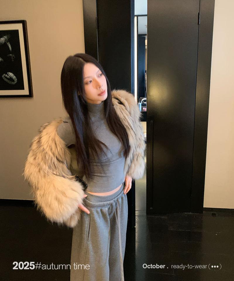 슬림탑 기모 스웻팬츠 세트 (개별선택)