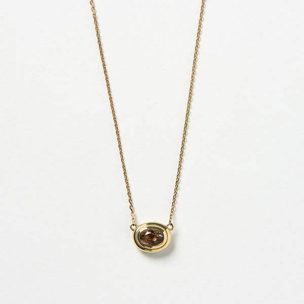 N006 Smoky Quartz Pendant Necklace