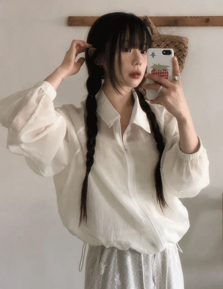 [살안타템/스트링] 포이키 나일론 카라 바람막이
