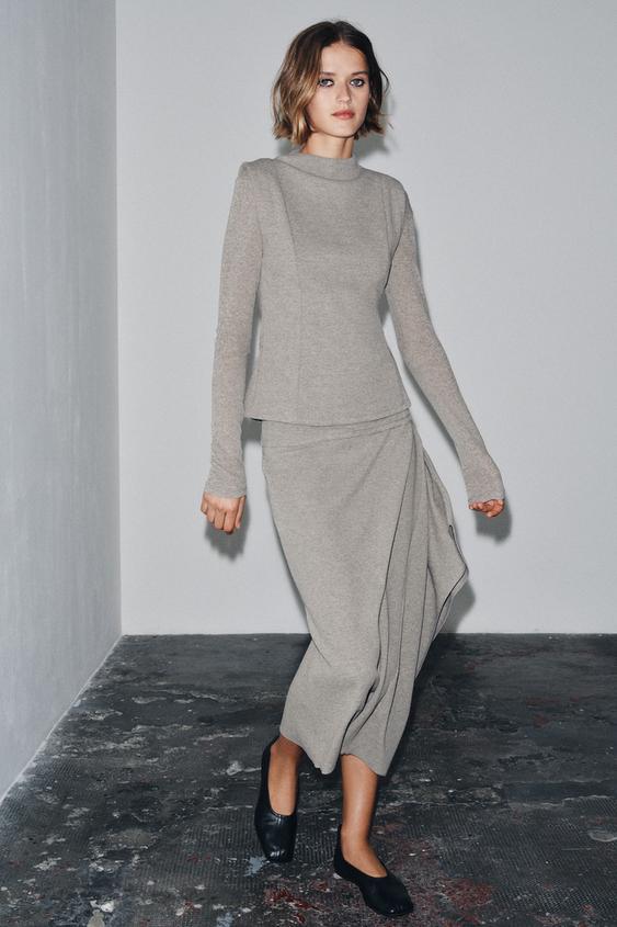 더블 긴소매 탑