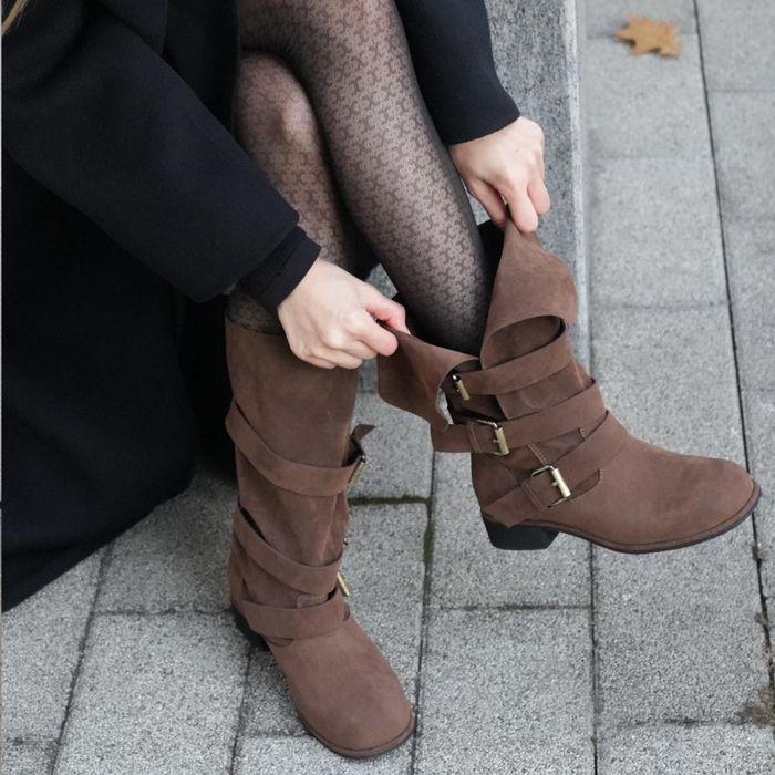 [포멜카멜레] 카멜레 레이라01 하프부츠 BROWN 3cm (FKW1F1SL710B2)