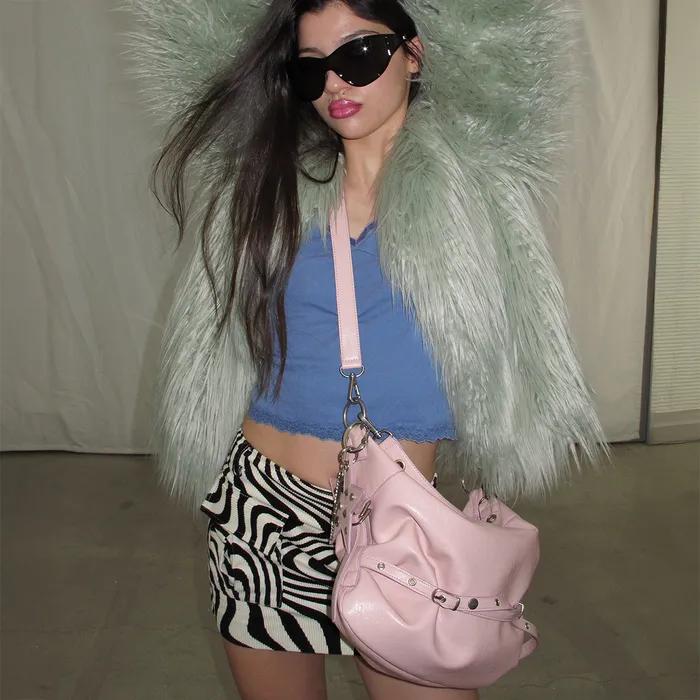 slouchy bag (pale pink)