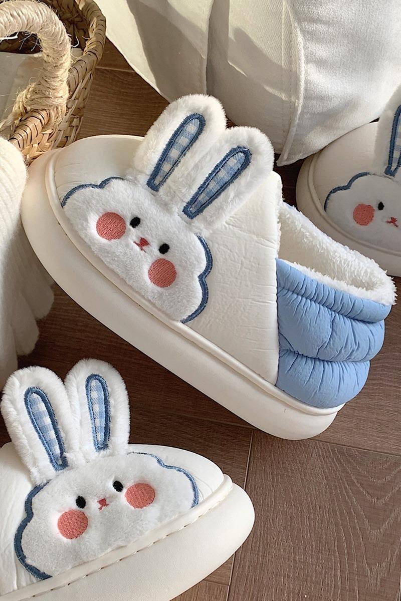 [홈슬리퍼 겨울ver] 체크 버디 와오 래빗 홈슬리퍼(업그레이드ver)