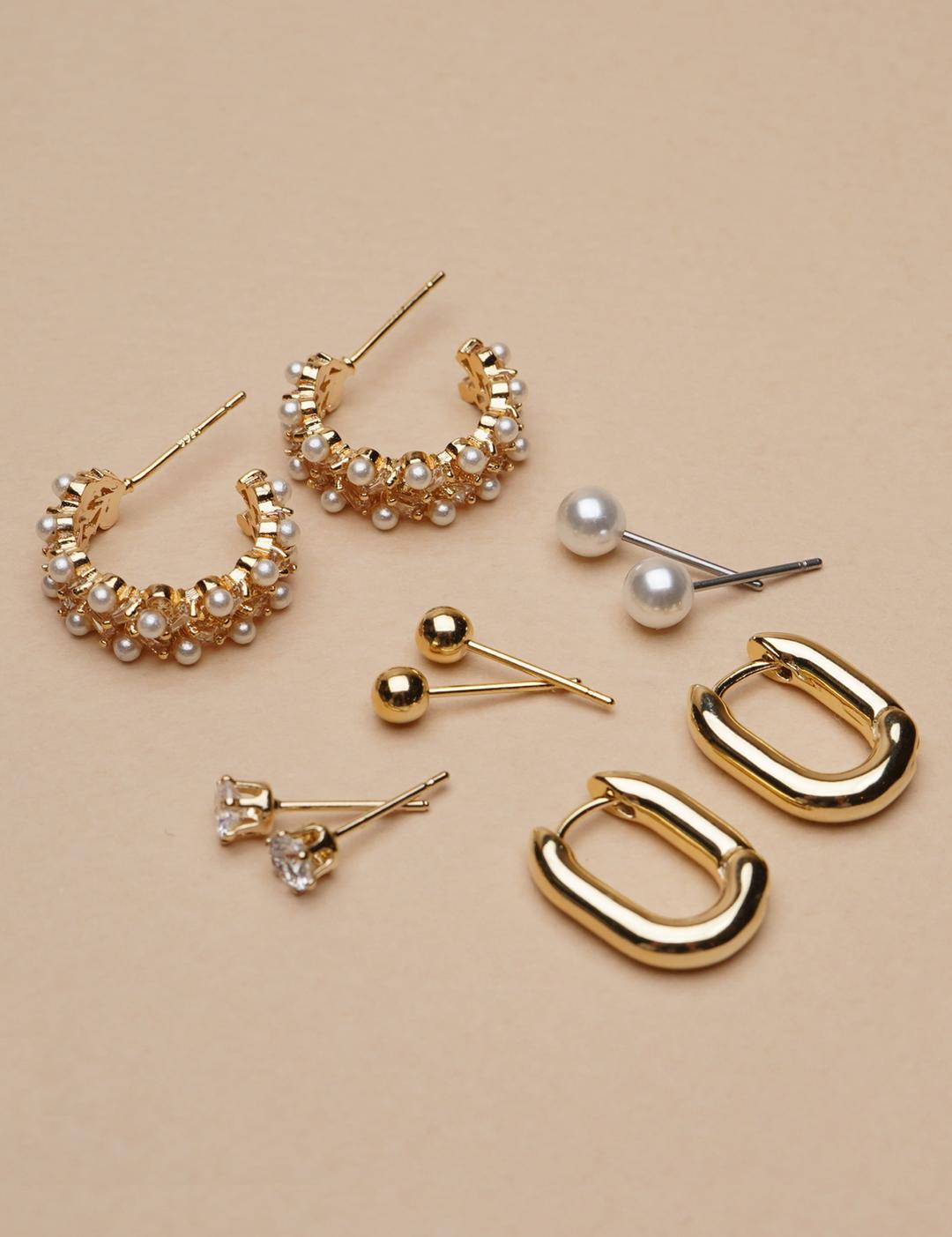 [베네노제작/무배] 포시즌 필수SET 데일리 진주 큐빅 베이직 세트귀걸이