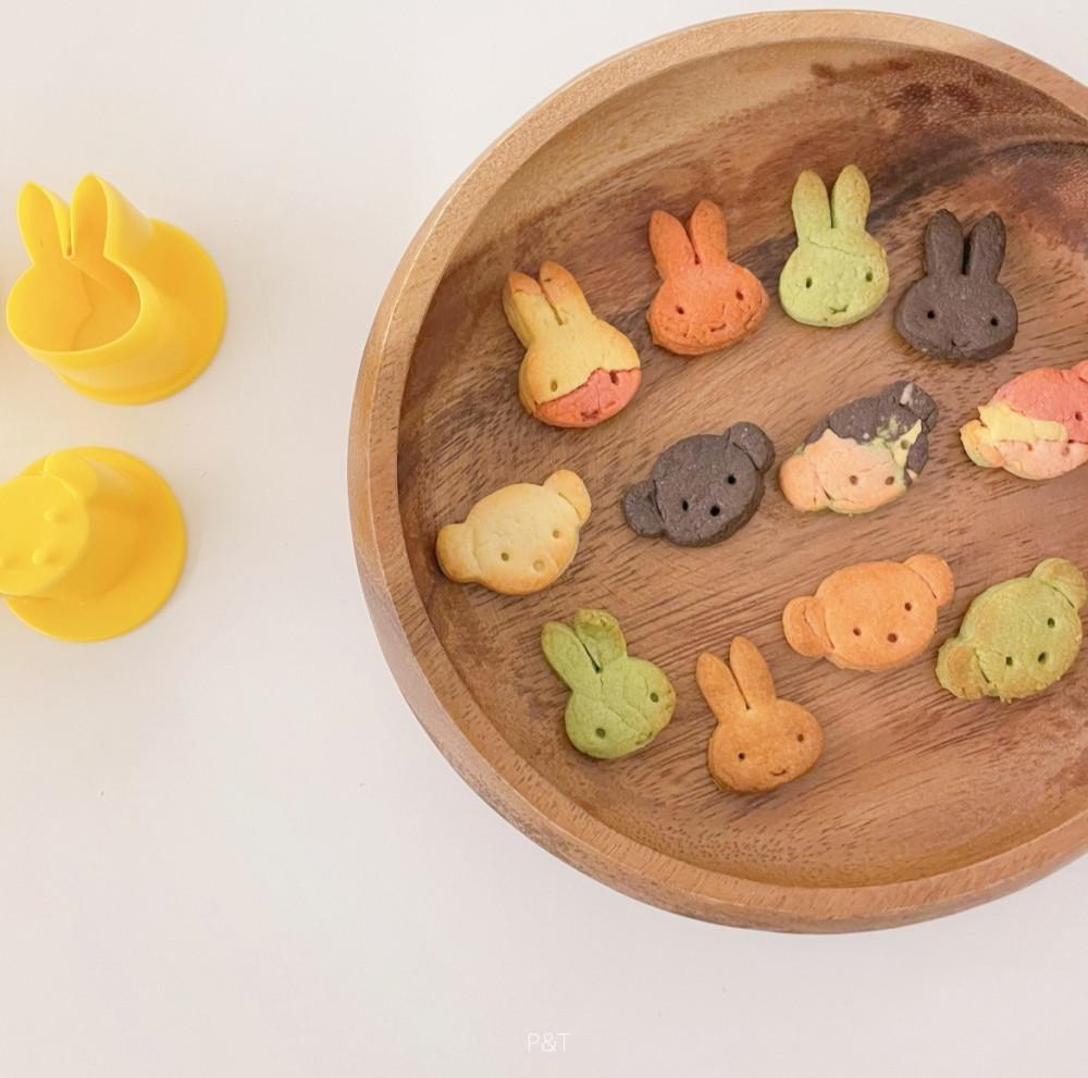 [미피] 소풍도시락 캐릭터주먹밥용 야채모형틀 2p