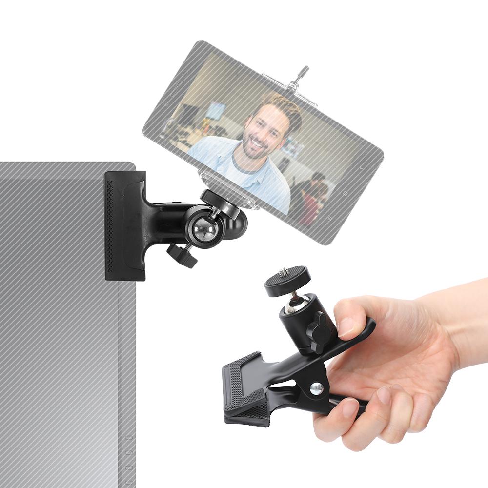 탁상용 집게형 거치대 핸드폰 걸이 휴대용 책상 비행기 기내용 각도조절