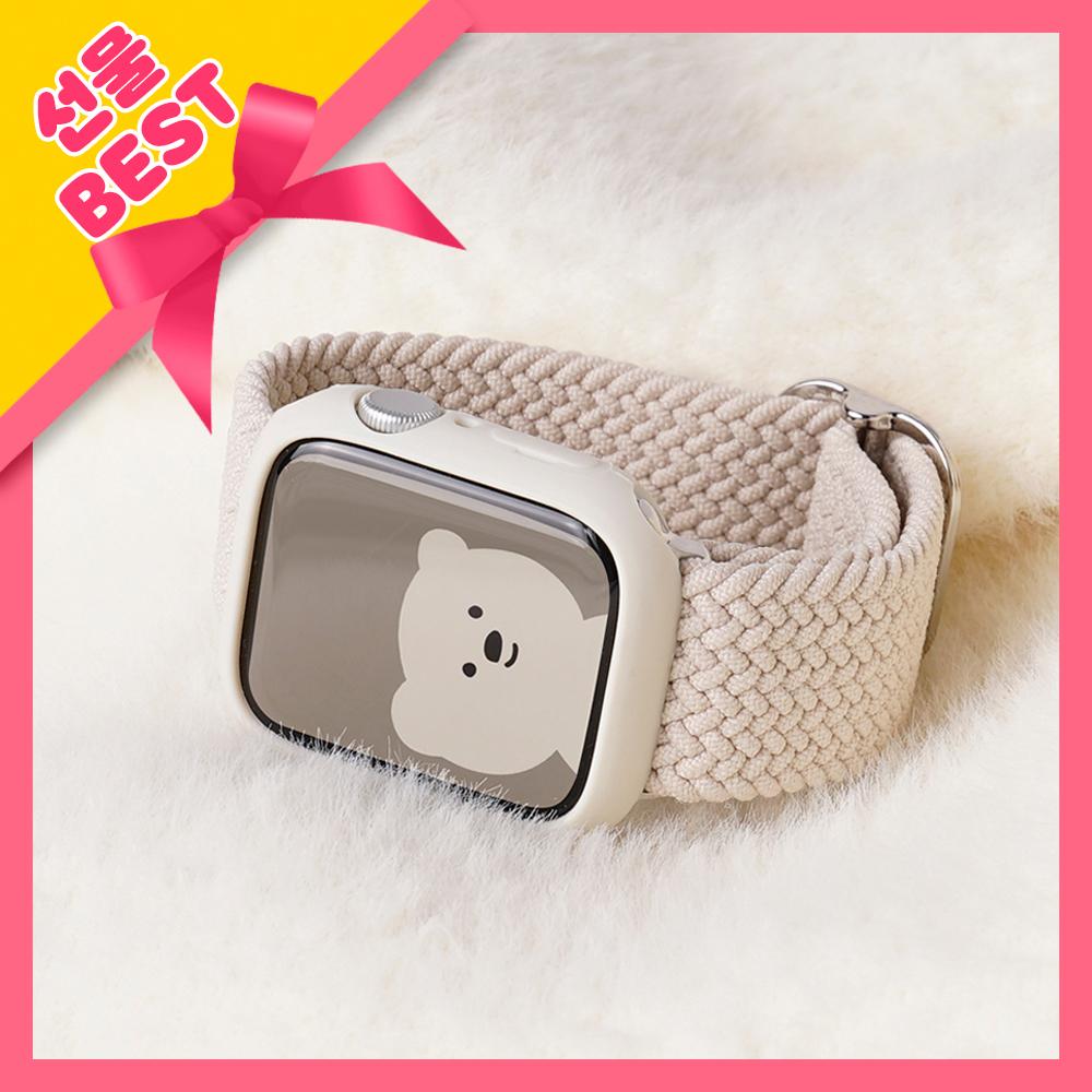 애플워치 스트랩 니트 케이스 8 7 6 5 se2 브레이드 솔로 밴드 루프 시계줄