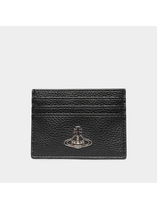 비비안웨스트우드 25FW ORB 플랫로고 비건 레더 여성 카드지갑 54030006W S000D N403