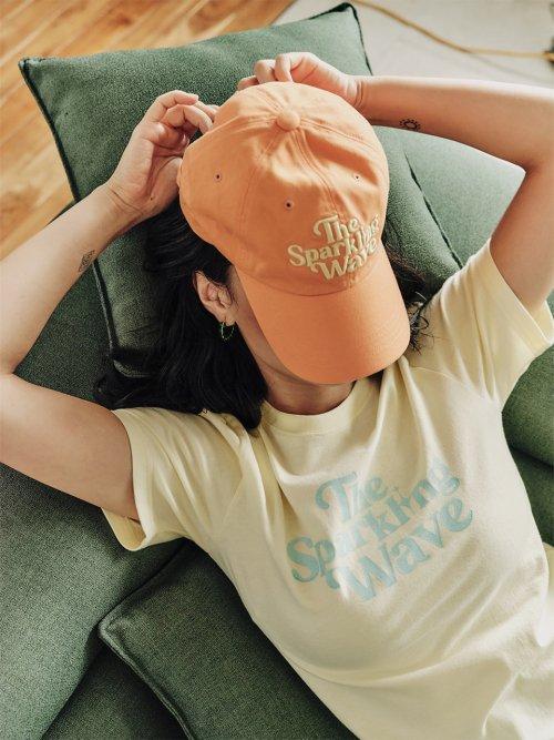 T.S.W Glitter Logo  T-Shirts Yellow