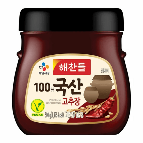 해찬들 모든 원재료가 100% 국산고추장, 500g, 1개