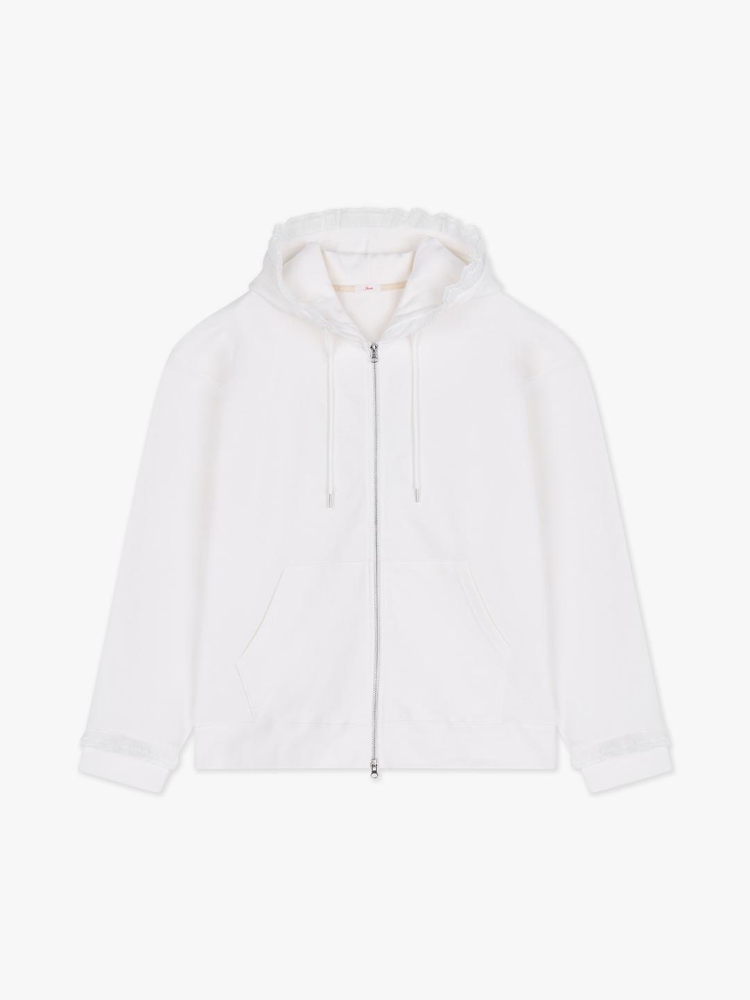 DREAM HOOD ZIP-UP_WHITE