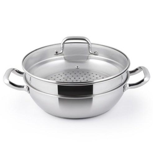 퀸센스 올스텐 인덕션 찜기 2단, 지름 28cm x ..., 1개