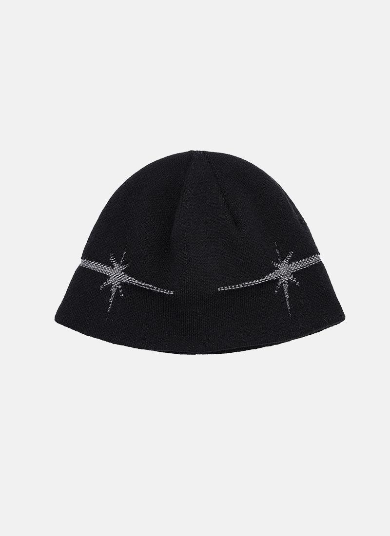 FLASH JACQUARD BEANIE charcoal
