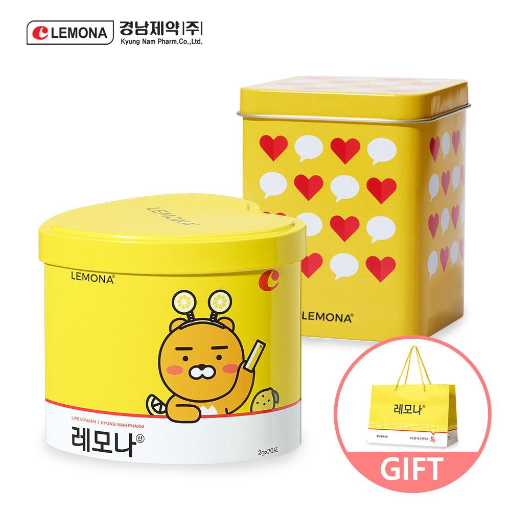카카오 레모나산2g 70포+레모나 50포 + 쇼핑백1개 비타민C