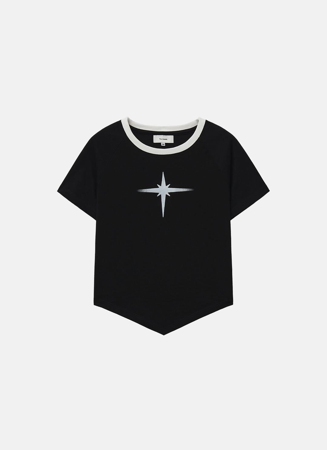 SHADE RAGLAN BABY TOP black