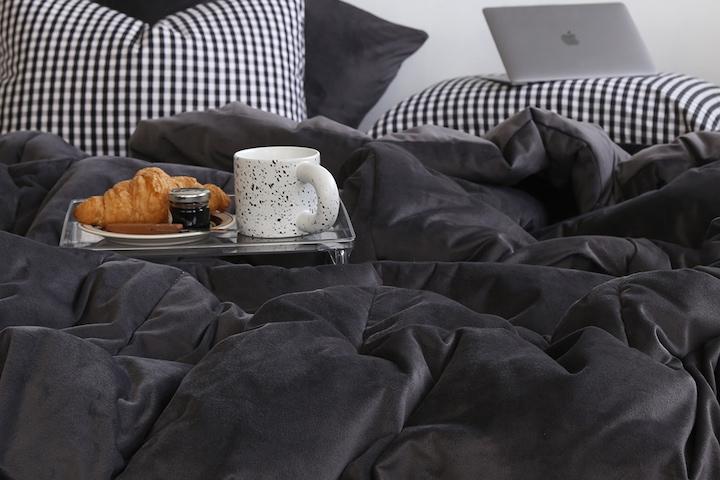 밍크감촉 고밀도 마이크로 극세사 차렵이불세트 SS/Q 8colors