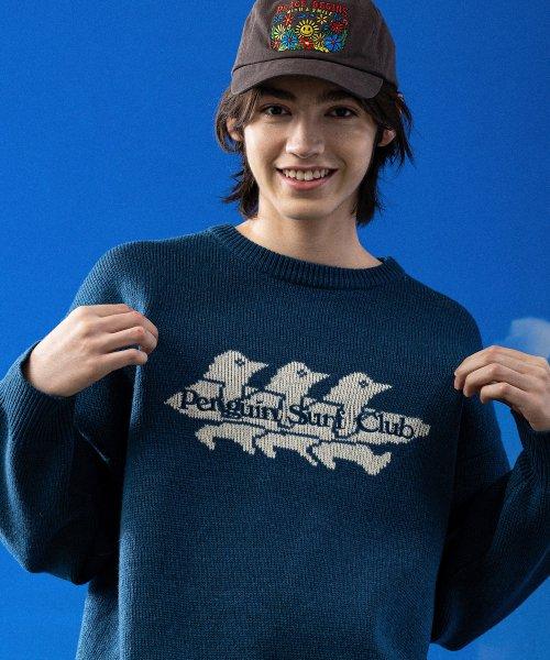 PENGUIN SURF CLUB KNIT (INK BLUE)