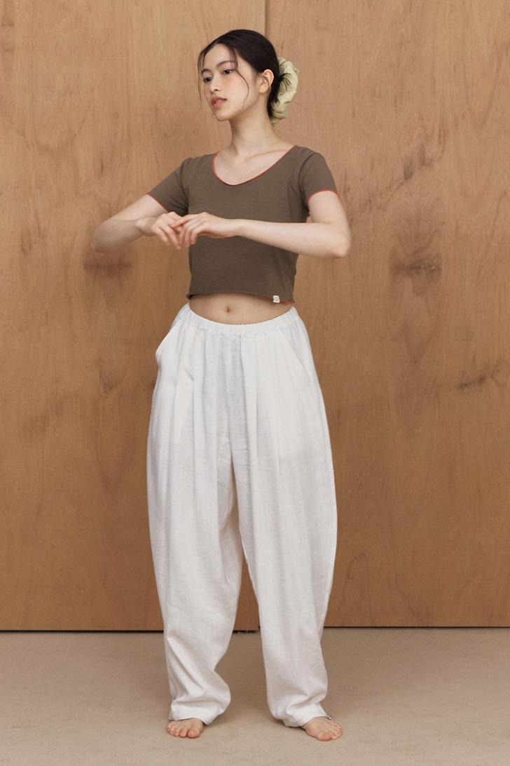 Flutter Band Pants (Ivory)