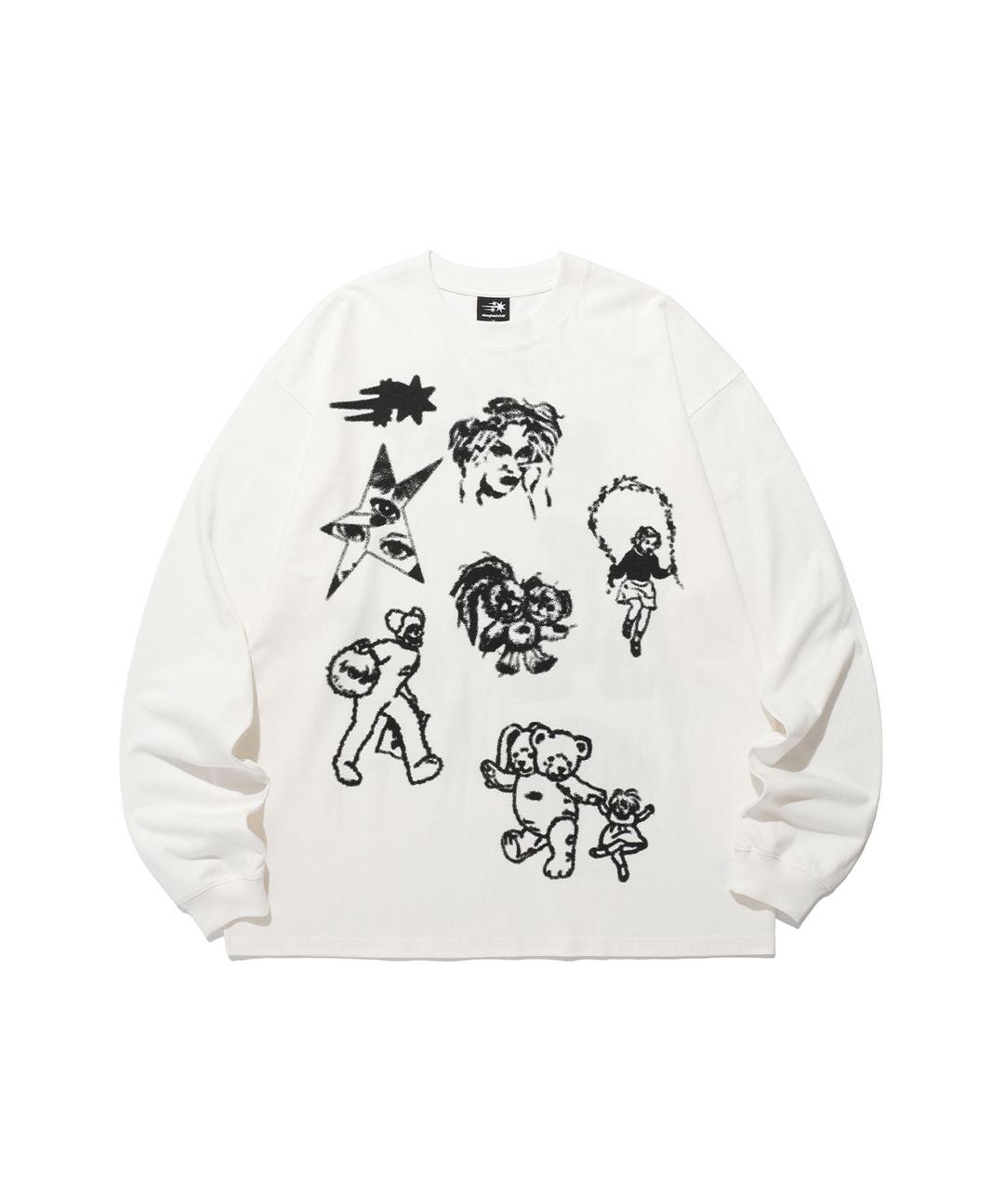 BIG BIG L/S TEE[WHITE]