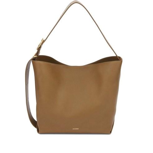 Jil Sander 카놀로 가죽 미디엄 토트 백