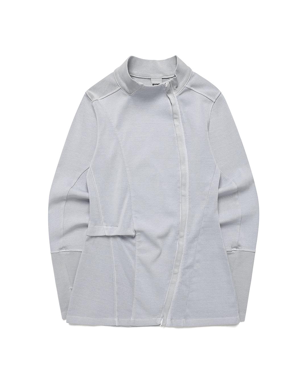 Side Tuck Rib Top (Light Grey)