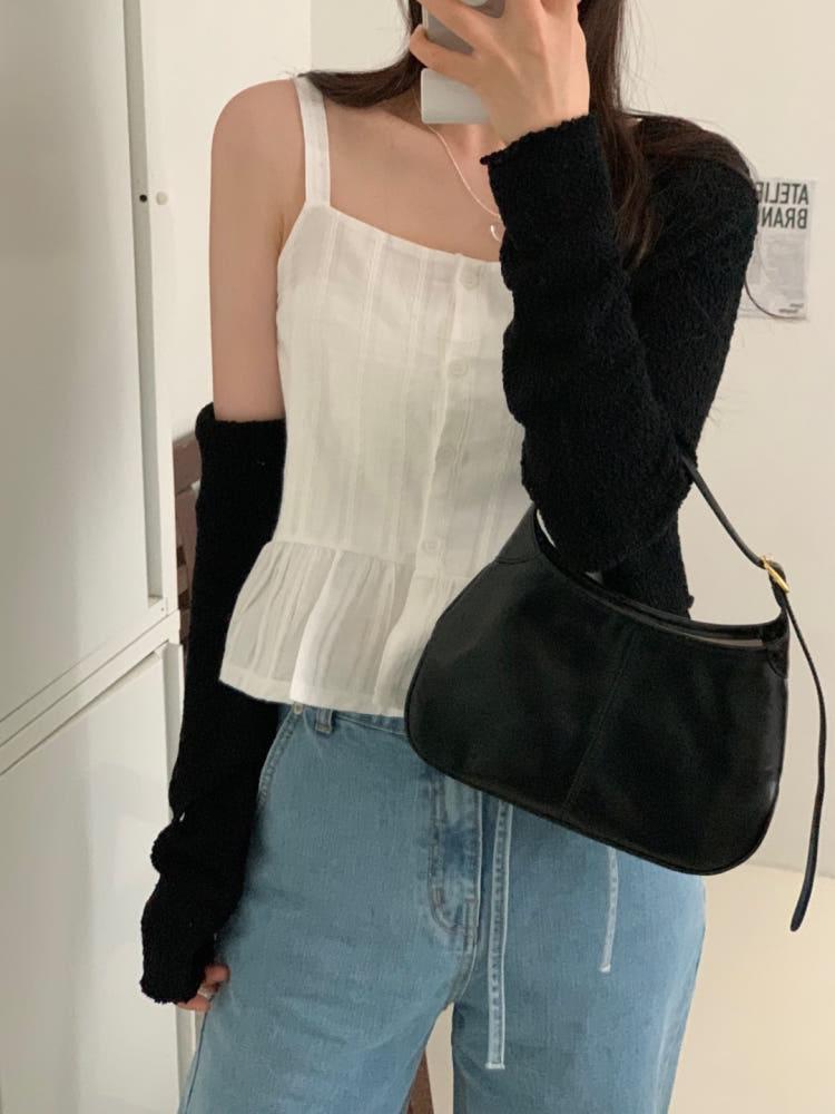 [600장 돌파! / 베스트 재입고] 푸딩 나시 블라우스